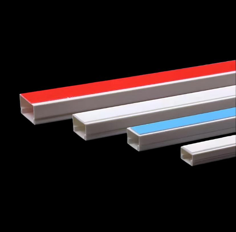 Load image into Gallery viewer, 1M PVC Conduit Cable Management Raceway Trunking Hides Cabling Protection Cover - Polar Tech Australia