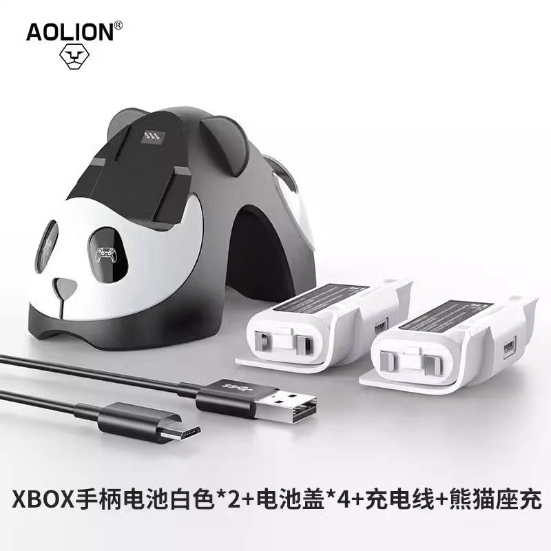 Chargez l'image dans la visionneuse de la galerie, Xbox Controller Charging Station Panda Design Charger Dock with 2 x 1100mAh Battery - Polar Tech Australia