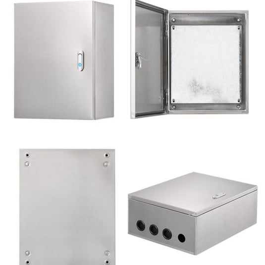 304 Stainless Steel Weatherproof Anti-Rust/ Anti-Corrosion outdoor Electrical Enclosure CCTV/Alarm Security Equipment Lockable Safe Metal Box Wall Mount - Polar Tech Australia