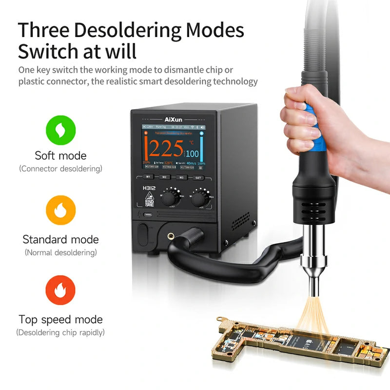 Load image into Gallery viewer, AiXun H312 Smart Hot Air Rework Station – 1400W High-Power Intelligent Rework Solution - Polar Tech Australia