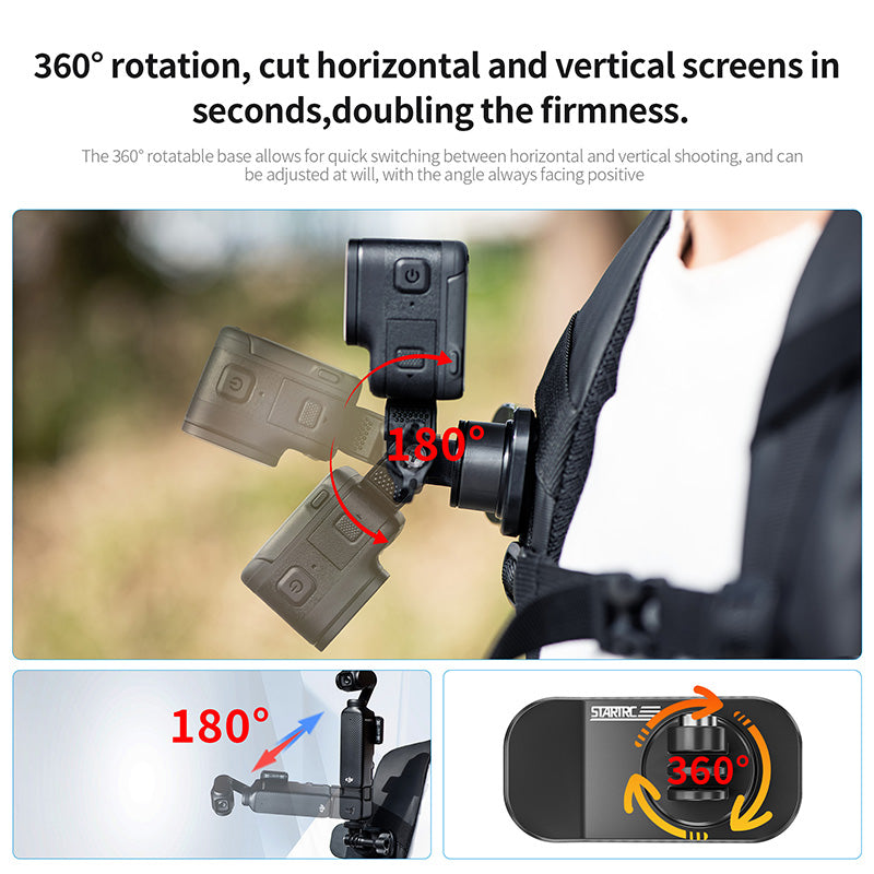 Cargue la imagen en el visor de la galería, STARTRC Magnetic Universal Backpack Clip for Action Cameras - Polar Tech Australia