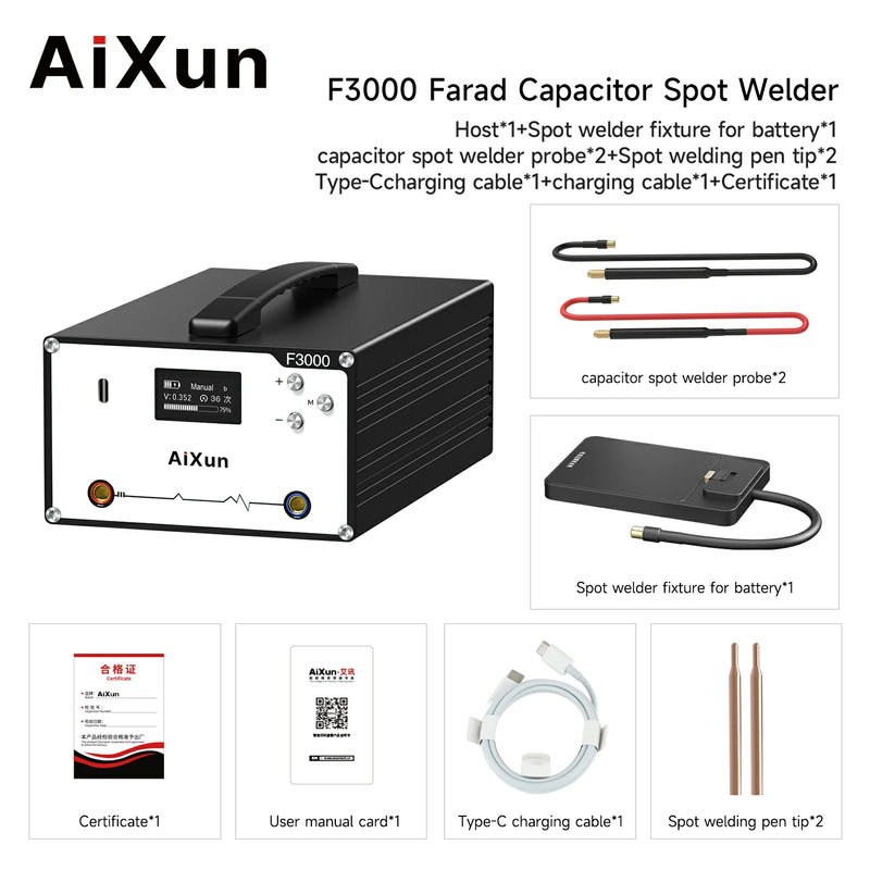Cargue la imagen en el visor de la galería, AiXun F3000 Farad Capacitor Spot Welder - Polar Tech Australia