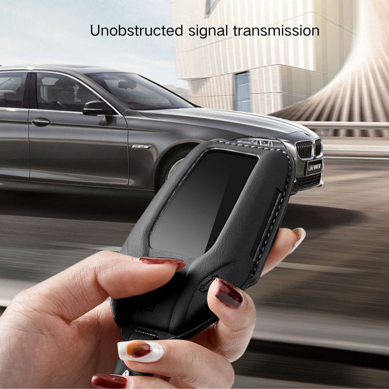 Load image into Gallery viewer, BMW Leather Car Key Fob Case Cover For 1, 2, 3, 5, 7 Series, X1, X3, X5, X6, X7, ix1, ix40, ix50, i8 - Polar Tech Australia