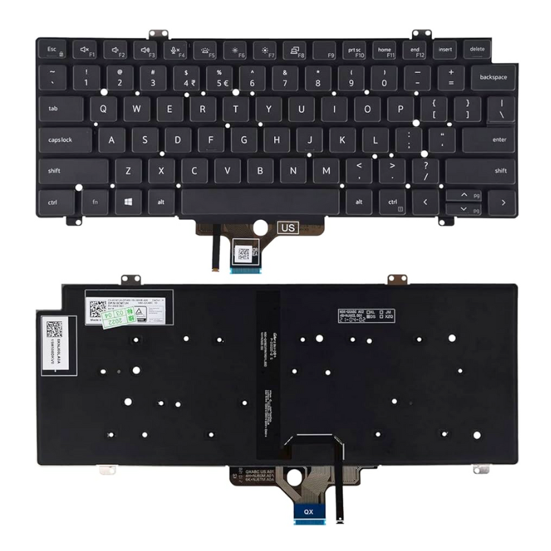 Cargue la imagen en el visor de la galería, DELL Latitude 5420 5421 7420 7430 7520 7521 P137G Series - Laptop Keyboard With Back Light US Layout - Polar Tech Australia
