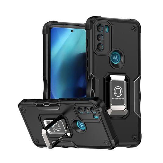 Motorola Moto E32 - Non-slip Shockproof Armor Phone Case with Ring Holder - Polar Tech Australia