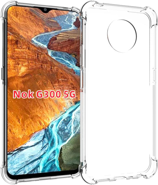 Nokia G300 - AirPillow Cushion Transparent Soft Clear TPU Four Corners Protective Case - Polar Tech Australia