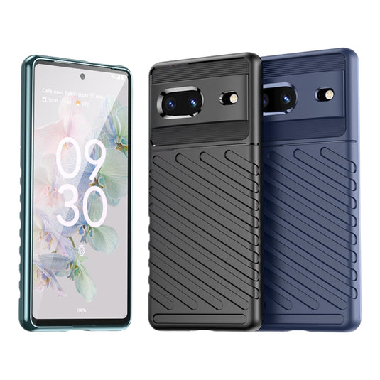 Google Pixel 7A - Thunder Series Twill Texture Thickened Anti-fall Protection TPU Case - Polar Tech Australia