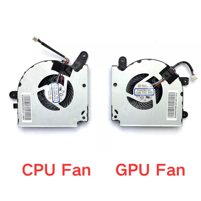 Cargue la imagen en el visor de la galería, MSI MS-17F3 MS-17F2 MS-17F4 MS-17F5 MSI GF75 Thin 8RC 8RD 9SC 9SD Series - Laptop CPU & GPU Cooling Fan - Polar Tech Australia