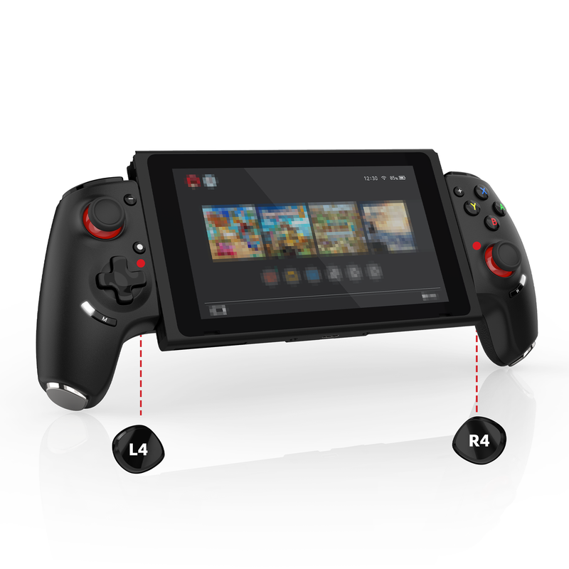Chargez l'image dans la visionneuse de la galerie, AB02S Wireless Game Controller for Switch & iOS Hall Effect Joystick 6-Axis Gyro Turbo Programmable Dual Vibratio