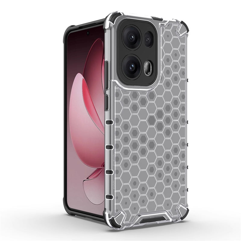 Cargue la imagen en el visor de la galería, OPPO Reno13 Pro 5G (CPH2697) - Honeycomb Transparent Shockproof Protection Case - Polar Tech Australia