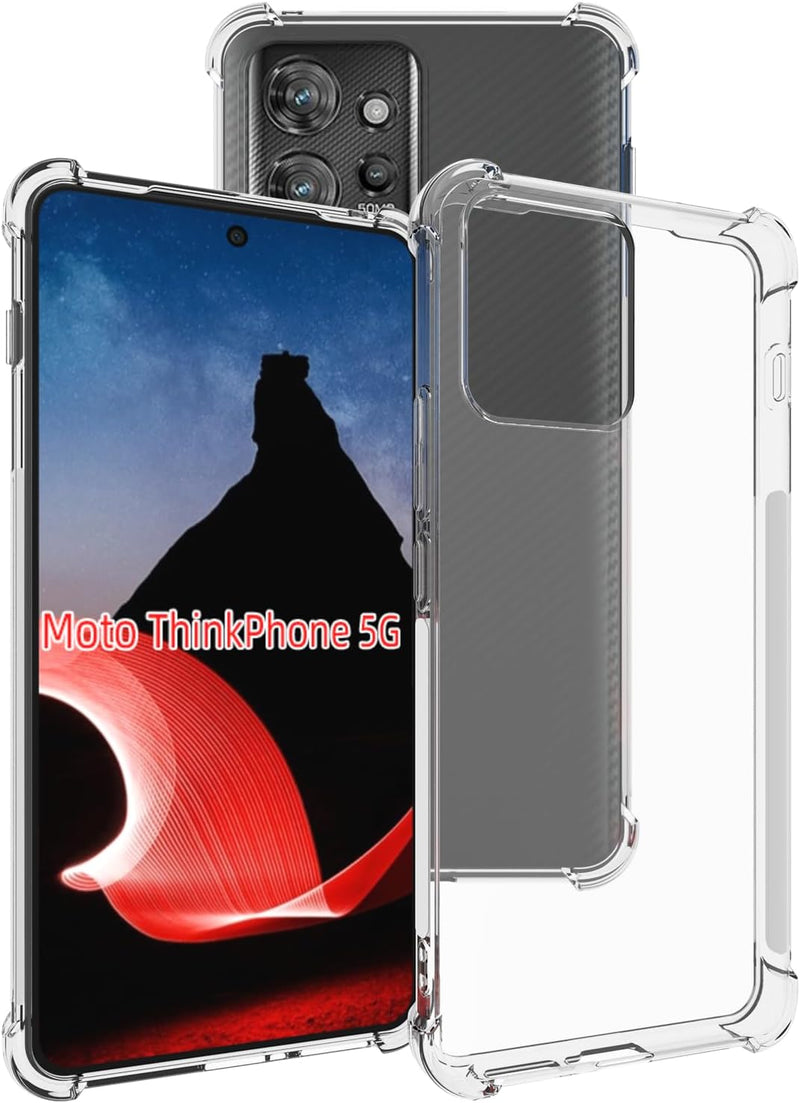 Cargue la imagen en el visor de la galería, Motorola Moto ThinkPhone - AirPillow Cushion Transparent Soft Clear TPU Four Corners Protective Case - Polar Tech Australia