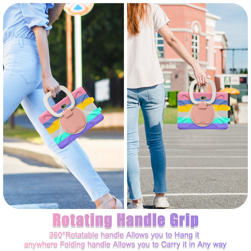 Load image into Gallery viewer, Samsung Galaxy Tab Active Pro / Active 4 Pro / Active 5 Pro Series - Heavy Duty 360 Degree Rotate Stand Hand Strap Case With Shoulder Strap - Polar Tech Australia