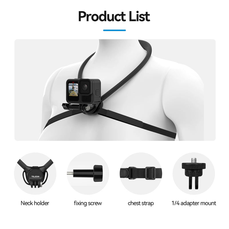 Load image into Gallery viewer, TELESIN Action Camera Neck Holder SE 2.0 - Polar Tech Australia