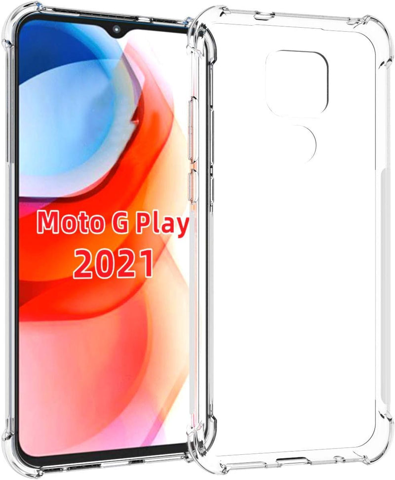 Chargez l'image dans la visionneuse de la galerie, Motorola Moto G Play 2021 - AirPillow Cushion Transparent Soft Clear TPU Four Corners Protective Case - Polar Tech Australia