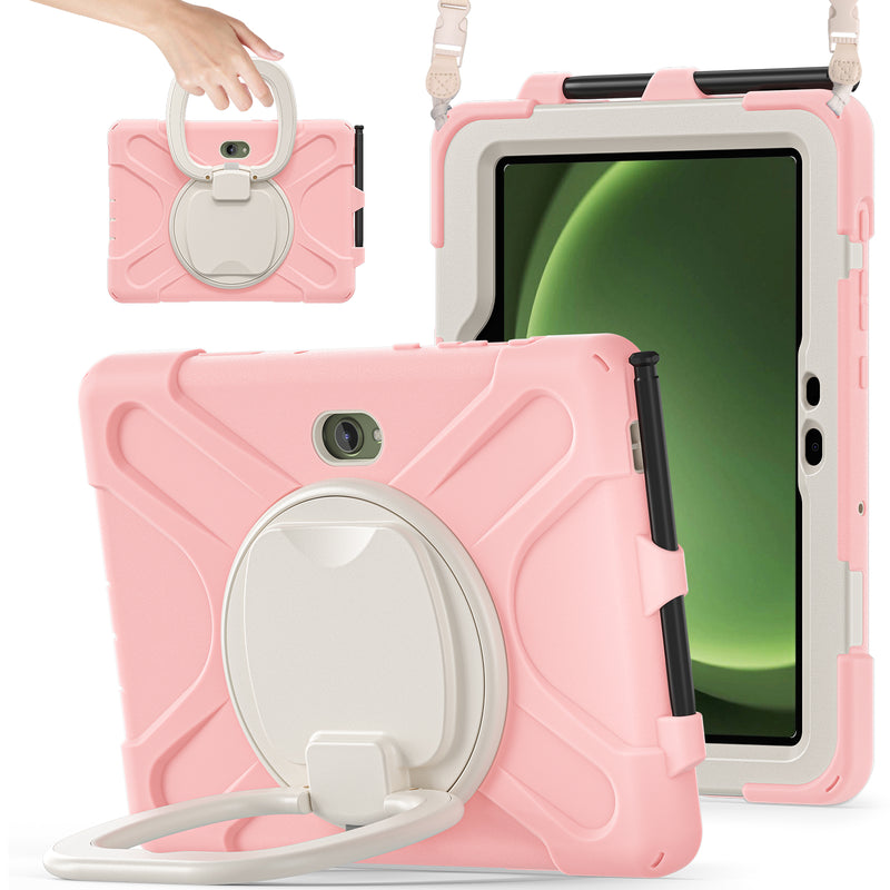 Load image into Gallery viewer, Samsung Galaxy Tab Active Pro / Active 4 Pro / Active 5 Pro Series - Heavy Duty 360 Degree Rotate Stand Hand Strap Case With Shoulder Strap - Polar Tech Australia