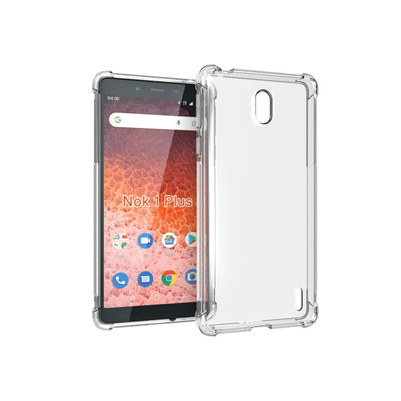 Cargue la imagen en el visor de la galería, Nokia 1 Plus - AirPillow Cushion Transparent Soft Clear TPU Four Corners Protective Case - Polar Tech Australia