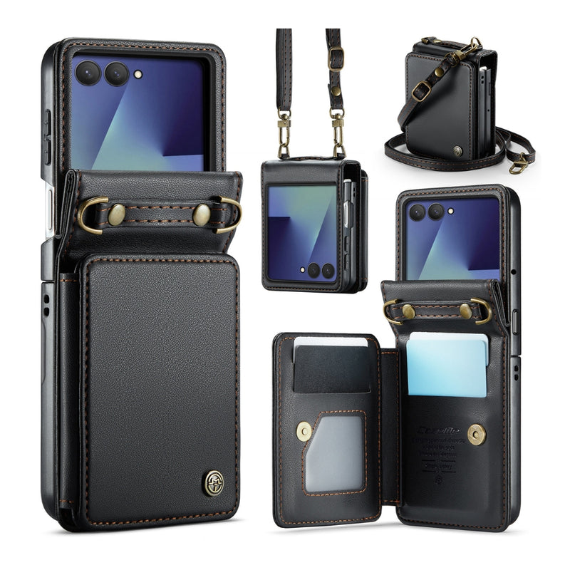 Chargez l'image dans la visionneuse de la galerie, Samsung Galaxy Z Flip7 5G - Card Slots Holder RFID Anti-theft Phone Case - Polar Tech Australia