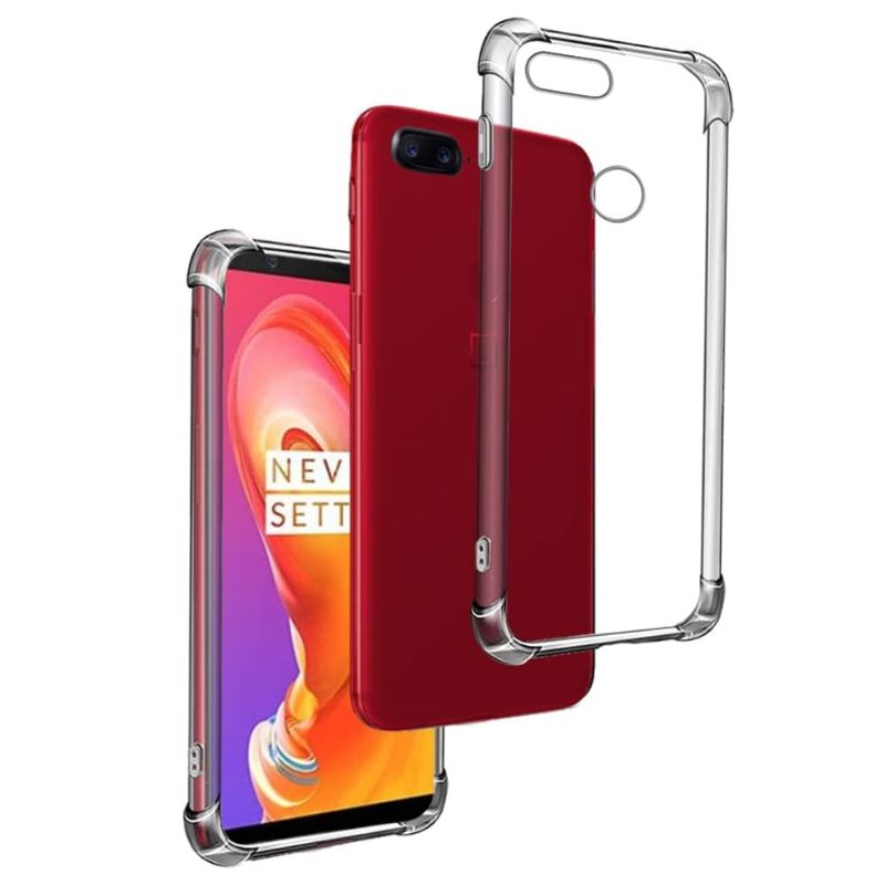 Chargez l'image dans la visionneuse de la galerie, OnePlus 1+5/5T - AirPillow Cushion Transparent Soft Clear TPU Four Corners Protective Case - Polar Tech Australia