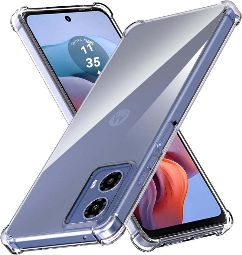 Chargez l'image dans la visionneuse de la galerie, Motorola Moto G34 5G - AirPillow Cushion Transparent Soft Clear TPU Four Corners Protective Case - Polar Tech Australia