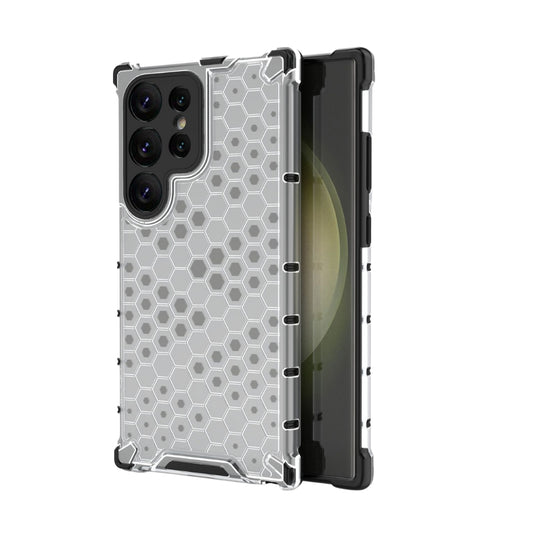 Samsung Galaxy S22 Ultra 5G (SM-S908) - Honeycomb Transparent Shockproof Protection Case - Polar Tech Australia