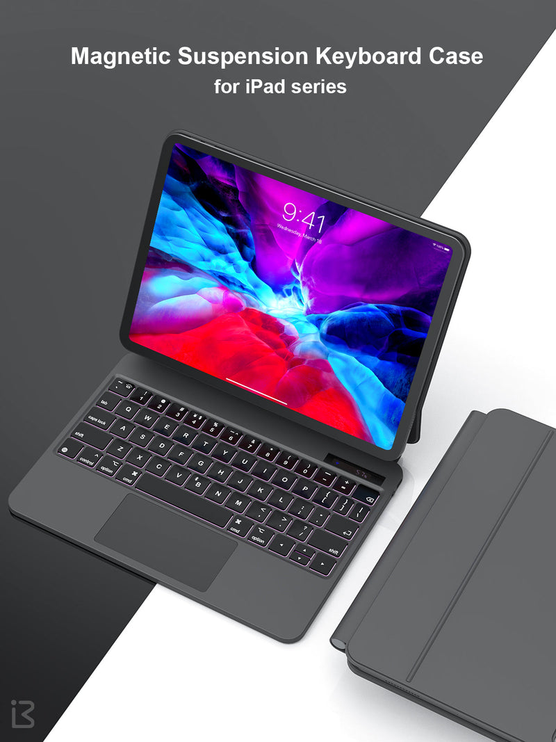 Load image into Gallery viewer, Apple iPad Pro 3/4/5/6 12.9" & Air 6 13” - Magnetic Suspension Magic Keyboard Case - Polar Tech Australia