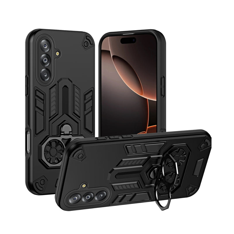 Chargez l'image dans la visionneuse de la galerie, Samsung Galaxy A07 4G (SM-A075) - Double-Ring Holder PC Hybrid TPU Phone Case - Polar Tech Australia