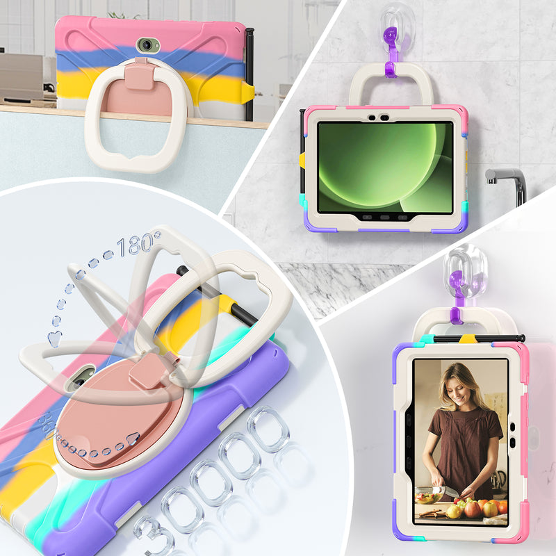 Load image into Gallery viewer, Samsung Galaxy Tab Active Pro / Active 4 Pro / Active 5 Pro Series - Heavy Duty 360 Degree Rotate Stand Hand Strap Case With Shoulder Strap - Polar Tech Australia