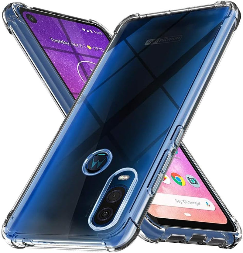 Load image into Gallery viewer, Motorola Moto One Vision - AirPillow Cushion Transparent Soft Clear TPU Four Corners Protective Case - Polar Tech Australia