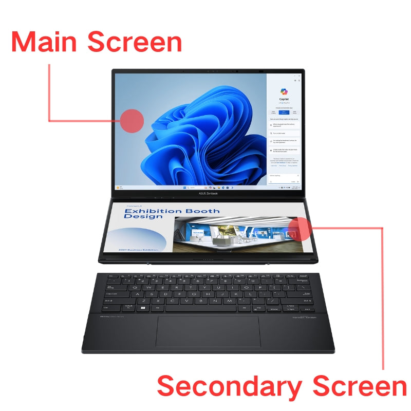 Cargue la imagen en el visor de la galería, ASUS Zenbook Duo UX8406MA UX8406CA 14" 14 Inch Series - Laptop OLED LCD Touch Digitizer Screen Display Assembly - Polar Tech Australia