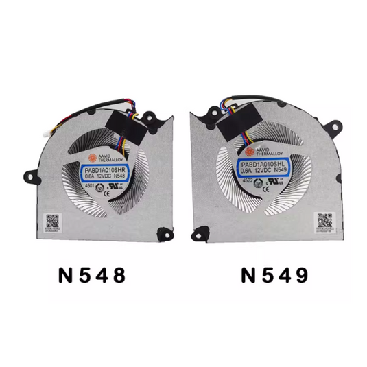 MSI Crosshair PABD1A010SHR N548 PABD1A010SHL N549 DC 12V Series - Laptop CPU & GPU Cooling Fan Cooler - Polar Tech Australia