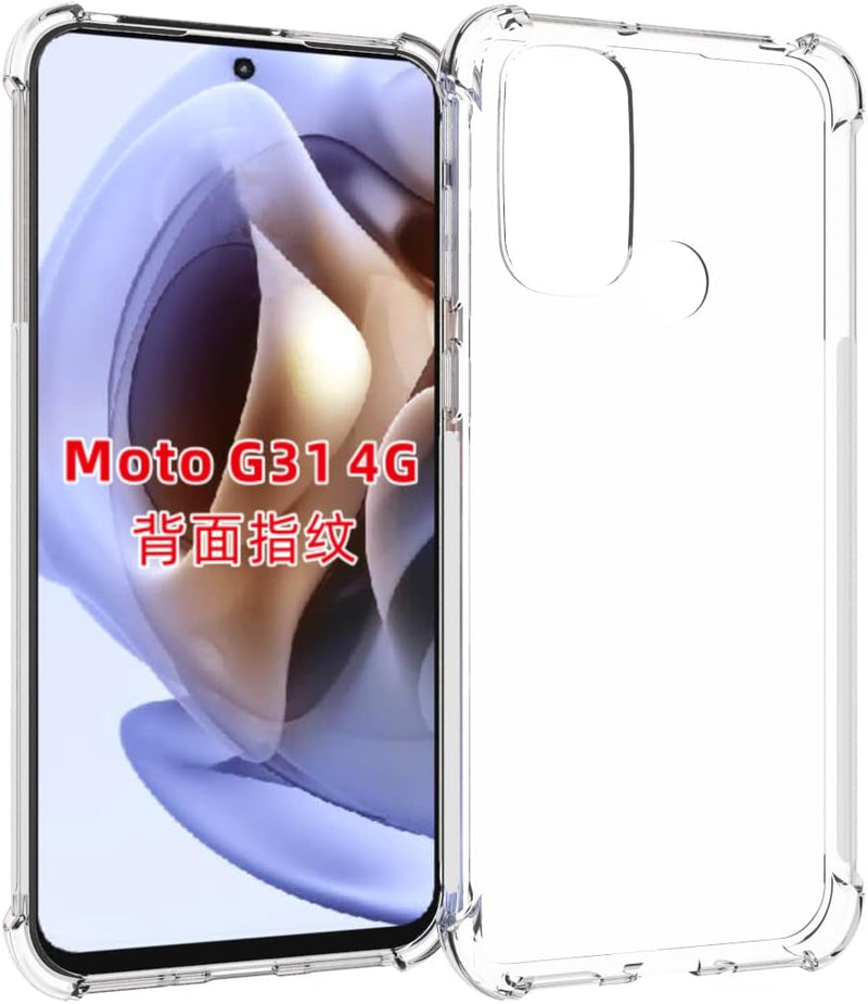 Cargue la imagen en el visor de la galería, Motorola Moto G31 - AirPillow Cushion Transparent Soft Clear TPU Four Corners Protective Case - Polar Tech Australia