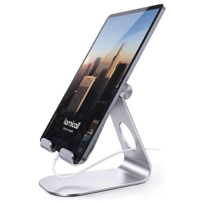 Cargue la imagen en el visor de la galería, Tablet Stand Adjustable, Lamicall Tablet Stand : Desktop Stand Holder Dock Compatible With APPLE iPad Samsung Galaxy Tab Microsoft Surface (4-13 inch)