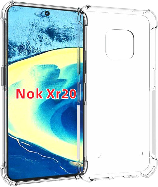 Nokia XR20 - AirPillow Cushion Transparent Soft Clear TPU Four Corners Protective Case - Polar Tech Australia