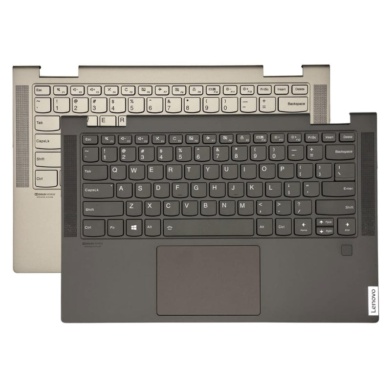 Chargez l'image dans la visionneuse de la galerie, Lenovo Yoga C740-14 C740-14IML - Keyboard With Back Light & Trackpad Frame Housing Palmrest US Layout Assembly - Polar Tech Australia