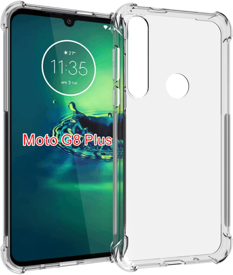 Cargue la imagen en el visor de la galería, Motorola Moto G8 Plus - AirPillow Cushion Transparent Soft Clear TPU Four Corners Protective Case - Polar Tech Australia