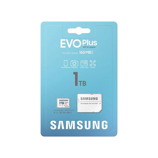 Samsung Evo Plus Micro SDXC Memory Card Class A2/V30 - 128GB 256GB 512GB 1TB Ultra High Speed Memory Card - Polar Tech Australia