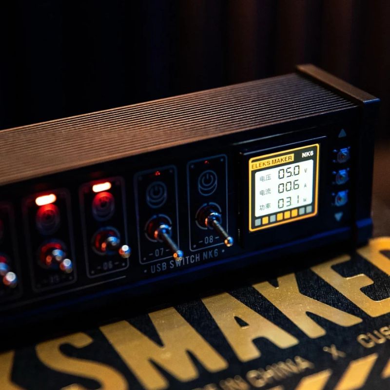 Load image into Gallery viewer, Eleksmaker NK6 USB Data Hub with Individual LED Power Switches & Voice Control RGB Light - i-Station Mobile Phone & Electronic Device Repair and Accessories