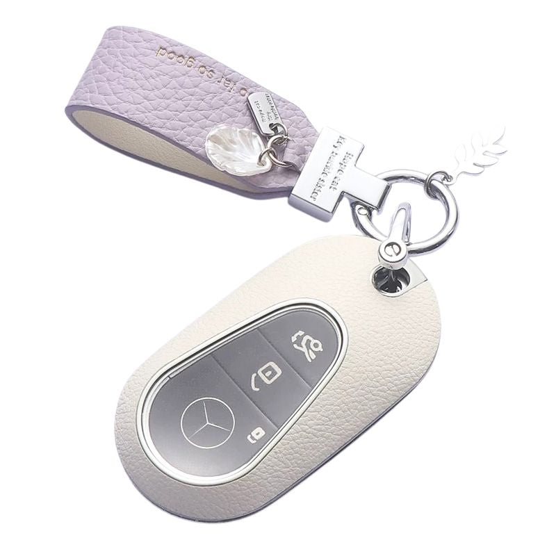 Load image into Gallery viewer, Mercedes Benz Stylish Elegant PU Leather Protection Car Key Fob Case Cover For Benz A, C, E, S-Class, GLC, GLE, GLS, GLS, EQC, EQS - Polar Tech Australia