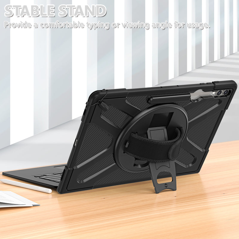 Cargue la imagen en el visor de la galería, Samsung Galaxy Tab S8 Ultra & S9 Ultra 14.6" - 360 Degree Rotate Shockproof Heavy Duty Tough Stand Case Cover With  Pen Holder - Polar Tech Australia