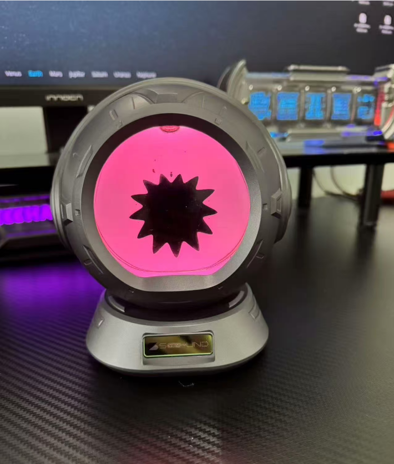 Load image into Gallery viewer, Magnetic Fluid Speaker, Dancing Ferrofluid Music Rhythm Lamp, 360° Surround Sound Touch Wireless Bluetooth Speaker Living Room Desktop