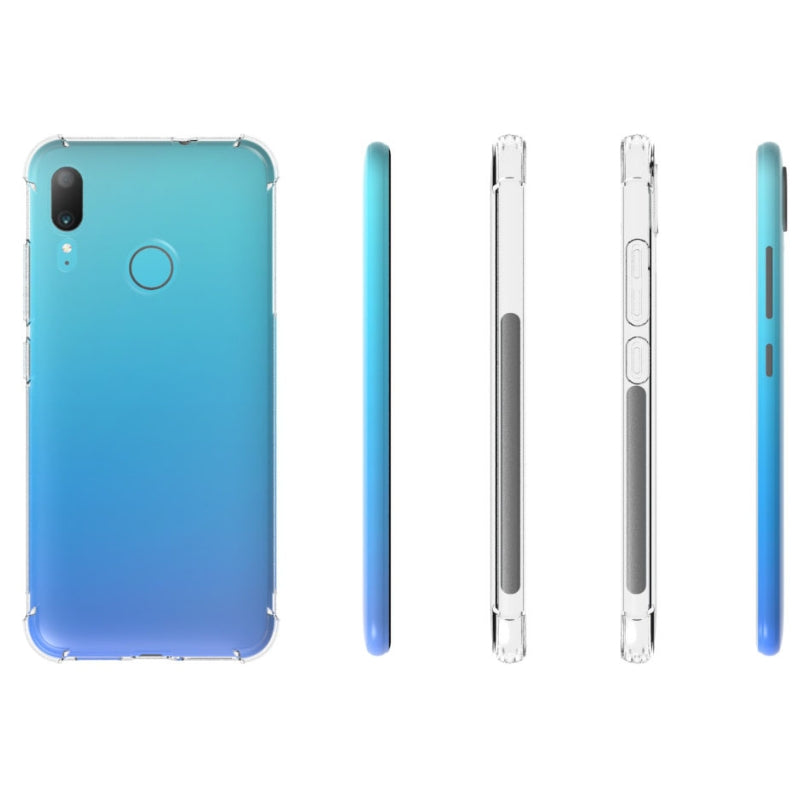 Cargue la imagen en el visor de la galería, Motorola Moto E6 Plus - AirPillow Cushion Transparent Soft Clear TPU Four Corners Protective Case - Polar Tech Australia