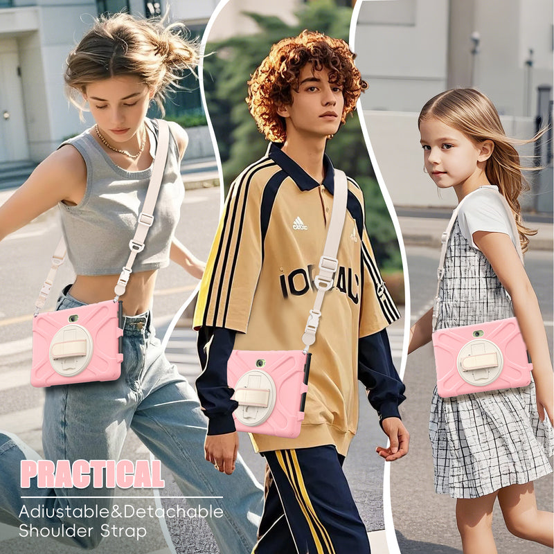 Load image into Gallery viewer, Samsung Galaxy Tab Active Pro / Active 4 Pro / Active 5 Pro Series - Heavy Duty 360 Degree Rotate Stand Hand Strap Case With Shoulder Strap - Polar Tech Australia