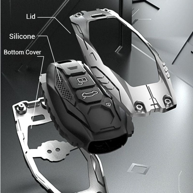 Load image into Gallery viewer, MG Mecha Style Smart Remote Control Car Key Fob Case Cover For MG5, MG6, ZST, ZS, HS - Polar Tech Australia