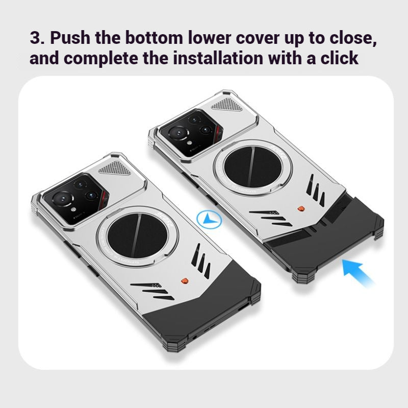 Cargue la imagen en el visor de la galería, Asus ROG Phone 8 / 8 Pro - 360 Degree Frameless Metal Heat Dissipation Snap-on Case - Polar Tech Australia