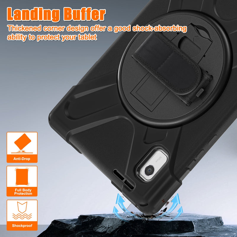 Chargez l'image dans la visionneuse de la galerie, Lenovo Tab M8 8" inch 2019 (TB-8505) 360 Rotation Heavy Duty Kid Friendly Handle Case - Polar Tech Australia