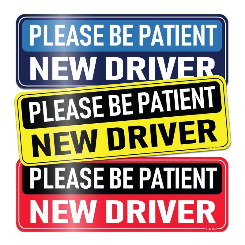 Cargue la imagen en el visor de la galería, Universal Magnetic New Driver Car Sign – Removable & Reusable Safety Sticker for Vehicles (3 Pack) - i-Station Mobile Phone & Electronic Device Repair and Accessories