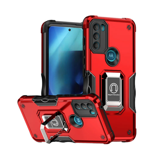 Motorola Moto E32 - Non-slip Shockproof Armor Phone Case with Ring Holder - Polar Tech Australia