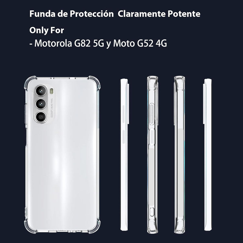 Cargue la imagen en el visor de la galería, Motorola Moto G82 5G / Moto G52 - AirPillow Cushion Transparent Soft Clear TPU Four Corners Protective Case - Polar Tech Australia