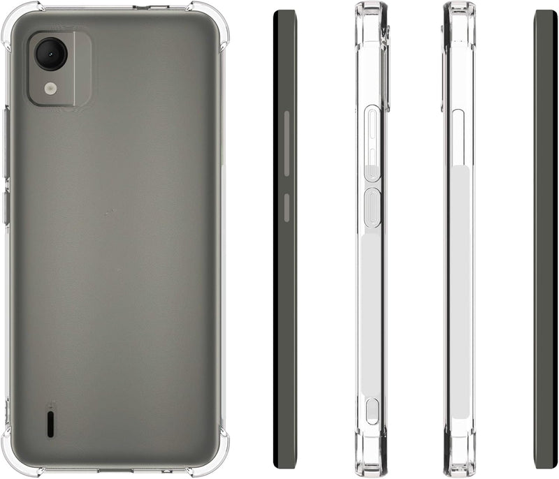 Cargue la imagen en el visor de la galería, Nokia C110 - AirPillow Cushion Transparent Soft Clear TPU Four Corners Protective Case - Polar Tech Australia