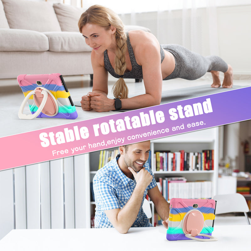 Load image into Gallery viewer, Samsung Galaxy Tab Active Pro / Active 4 Pro / Active 5 Pro Series - Heavy Duty 360 Degree Rotate Stand Hand Strap Case With Shoulder Strap - Polar Tech Australia